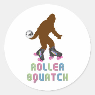 Sticker Rond Roller Squatch