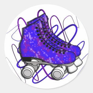 Sticker Rond Rollerskates
