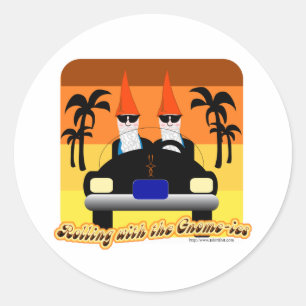 Sticker Rond Rolling avec les Gnom-ies