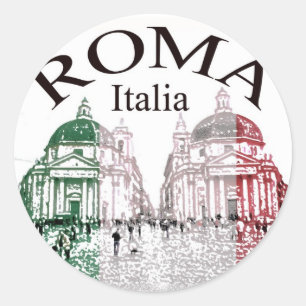 Sticker Rond Roma bloquées