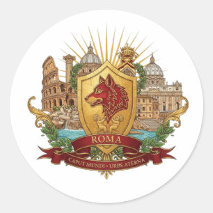 STICKER ROND ROME