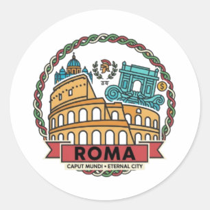 STICKER ROND ROME