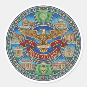 STICKER ROND ROME