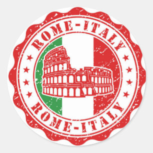 Sticker Rond Rome Italie