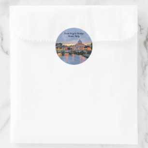 Sticker Rond Rome, Italie - Pont Saint-Angelo,