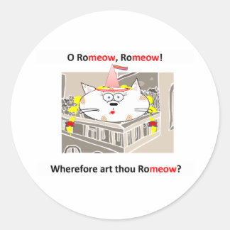 Sticker Rond Romeow