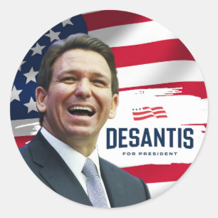 Sticker Rond Ron DeSantis pour le Président 2024