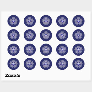 Sticker Rond Rosace bleu ou rouge pour bébé&enfant