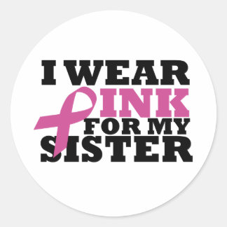 Sticker Rond rose_02