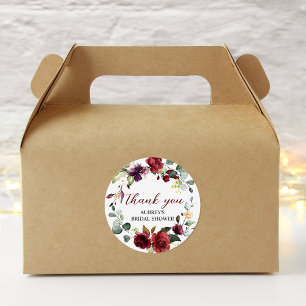 Sticker rond Rose de Bourgogne