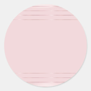 Sticker Rond Rose Gold Blank Modèle tendance élégant moderne