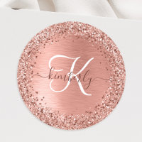 Rose Gold brossé Parties scintillant métallique No