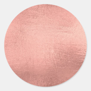 Sticker Rond Rose Gold Custom tendance