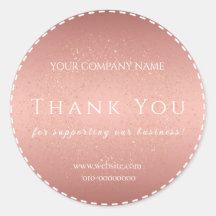 Rose Gold Merci de Votre Accueil Félicitations