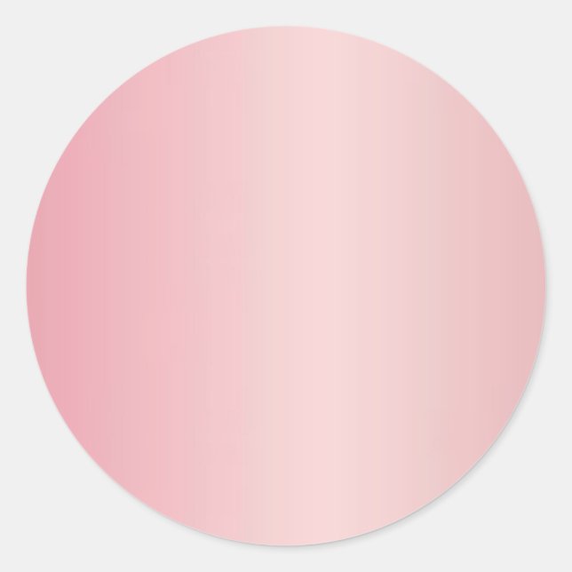 Sticker Rond Rose Gold Vierge Ajoutez Votre Texte Monogramme No (Devant)