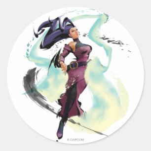 Sticker Rond Rose Jump