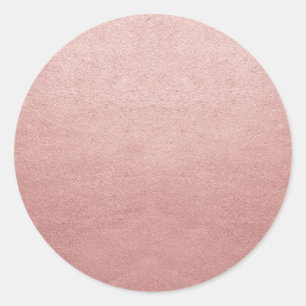 Sticker Rond Rose Modèle vierge Gold pour n'importe quel texte