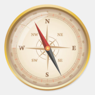 Sticker Rond ROSE OPUS Compass