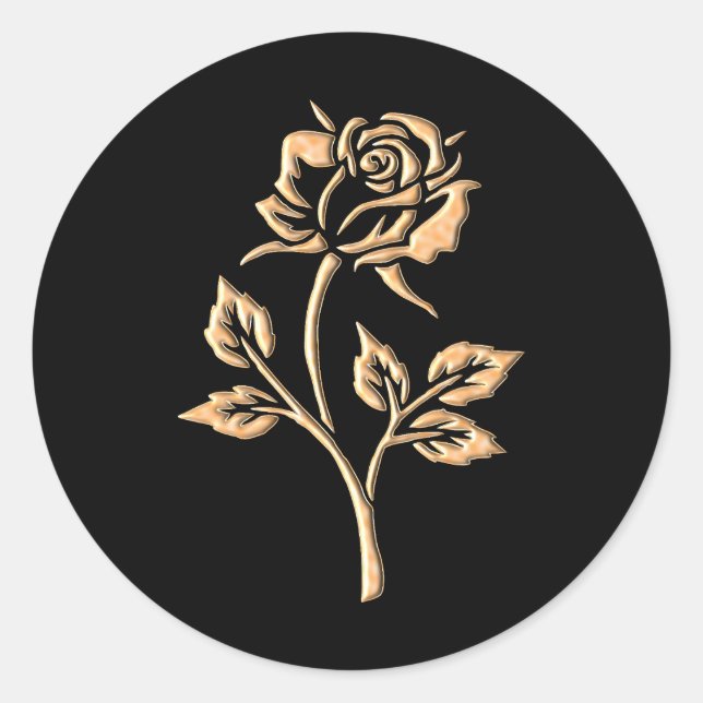 Sticker Rond Rose or simple (Devant)