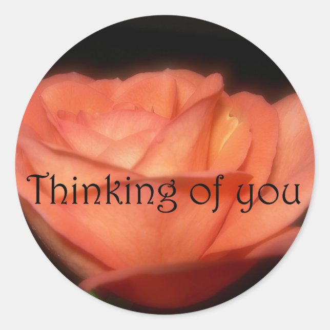 Sticker Rond Rose orange (Devant)