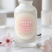 Rose Pâle Féminin Beige Merci Petite Entreprise