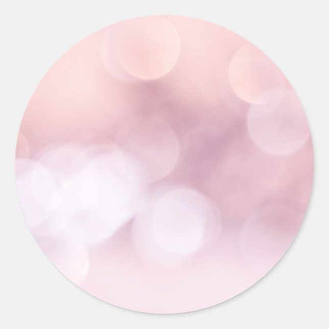 Sticker Rond Rose Pearlescent Look Rose or Abstrait (Devant)
