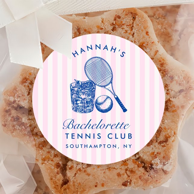 Sticker Rond Rose Rétro Dernier Balancement Avant La Bague Tenn (Créateur téléchargé)