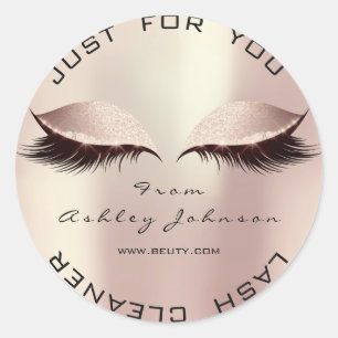 Sticker Rond Rose Rose Parties scintillant Beauté Nettoyeur de 