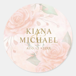 Sticker Rond Rose souple V1 ID828