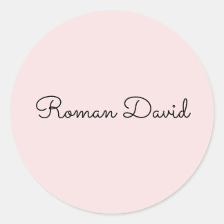 Sticker Rond Rose Sugar Pinkish personnalisé