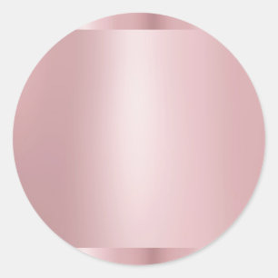 Sticker Rond Rose tendance Gold Blank moderne Elegant Modèle