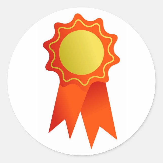 Sticker Rond Rosette blanche (Devant)