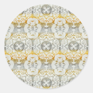 Sticker Rond Rosette II de tapisserie