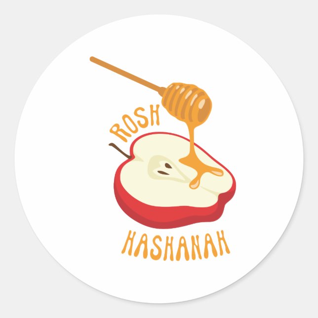 Sticker Rond Rosh Hashanah (Devant)
