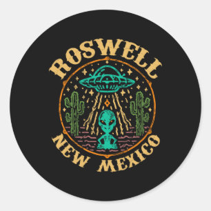 Sticker Rond Roswell Nm 1947 - Drôle d'aviation Roswell Nouveau