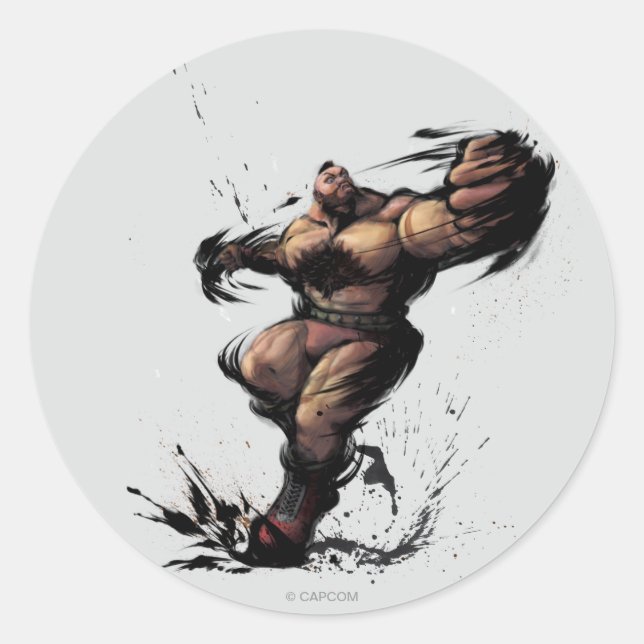 Sticker Rond Rotation de Zangief (Devant)