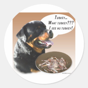 Sticker Rond Rottweiler Turquie
