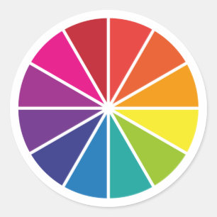 Sticker Rond Roue de couleur