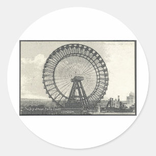 Sticker Rond Roue de Ferris géante LONDRES
