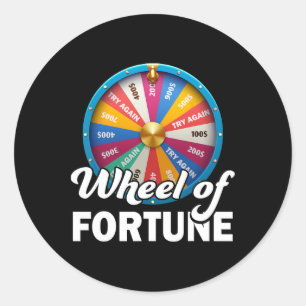 Sticker Rond Roue De Fortune Vêtements Fête des pères Roue De F