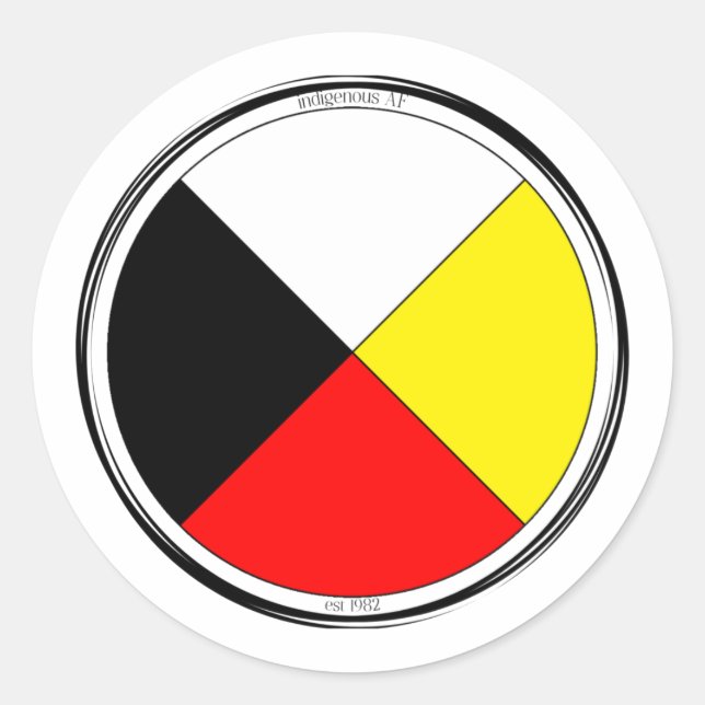 Sticker Rond Roue de médecine (Devant)