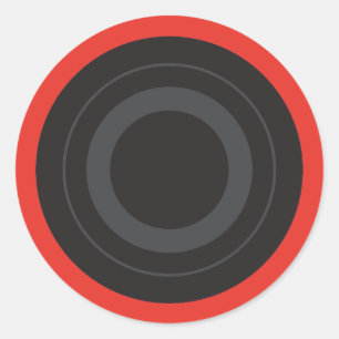 Sticker Rond Roue du rouleau Derby de Rouleau de Rouleau Rouge 