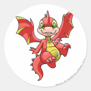Sticker Rond Rouge de Scorchio