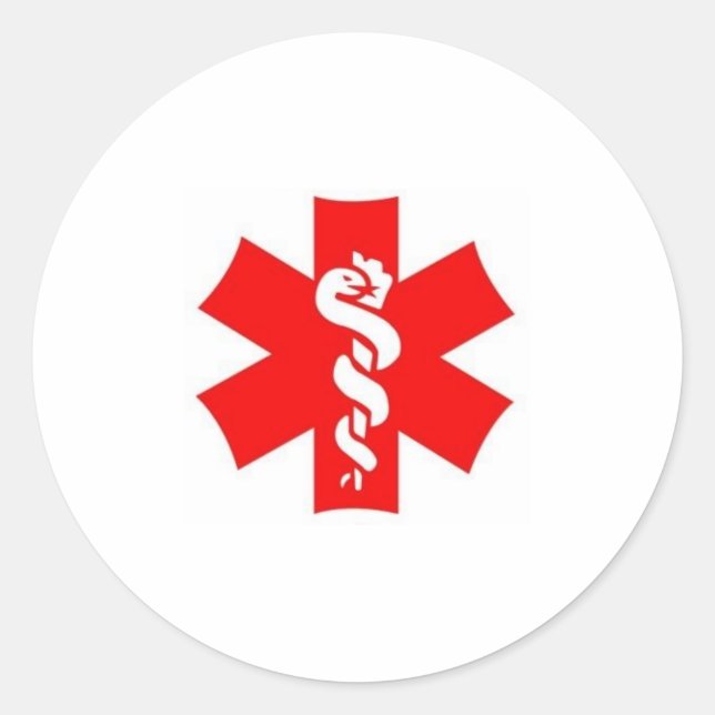 Sticker Rond rouge et blanc également (Devant)