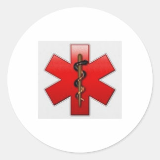 Sticker Rond rouge et polychrome