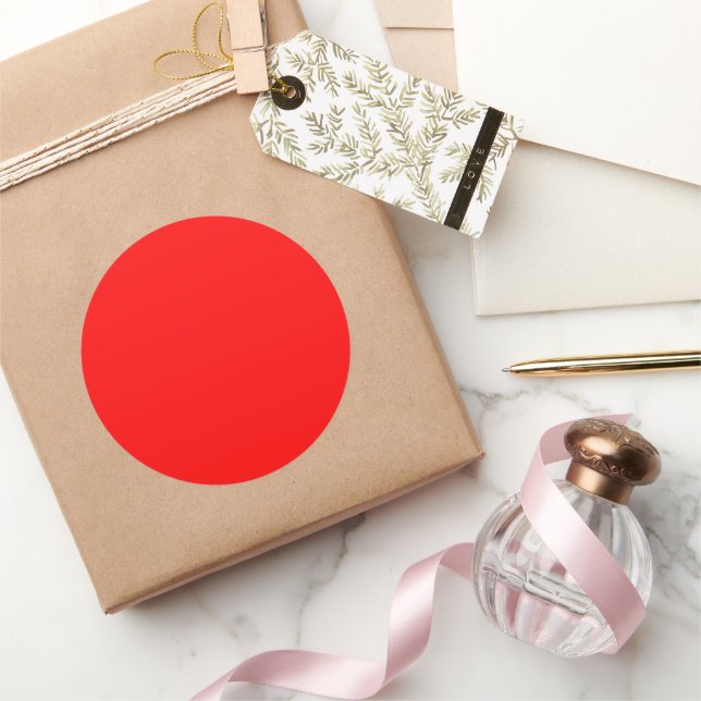 Sticker Rond Rouge grand (Cadeaux)