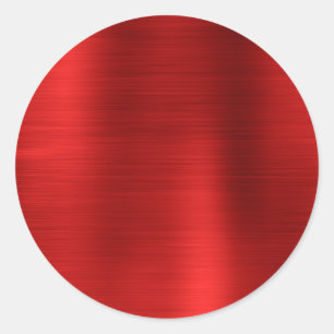 Sticker Rond Rouge Métallisé Faux Vierge
