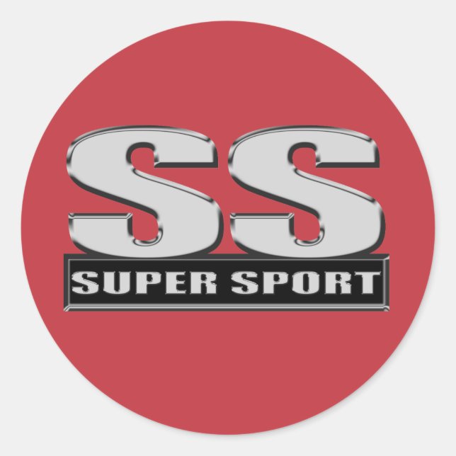 Sticker Rond rouge superbe de sport de duper (Devant)