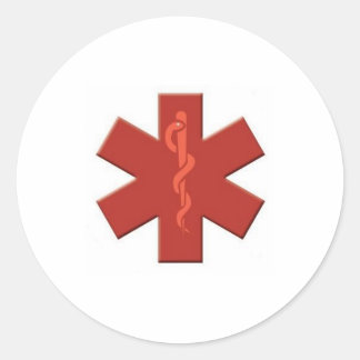 Sticker Rond rouge sur rouge