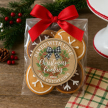 Rouleau d'étiquettes pour biscuits de Noël faits m